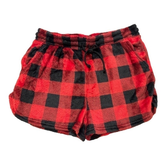 Pink Rose Other - Cozie by Pinkrose Buffalo Check Drawstring Pajama Short Size Large